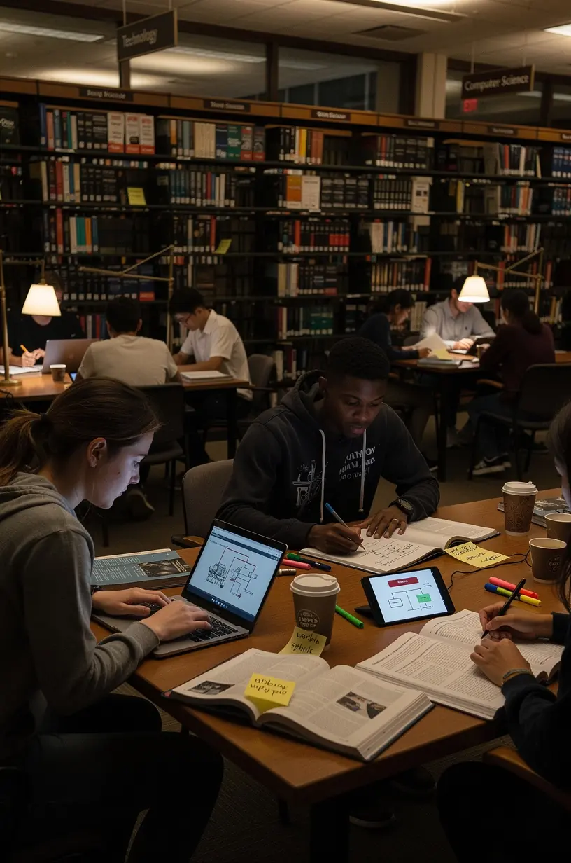 Automation in supply chain management illustration.