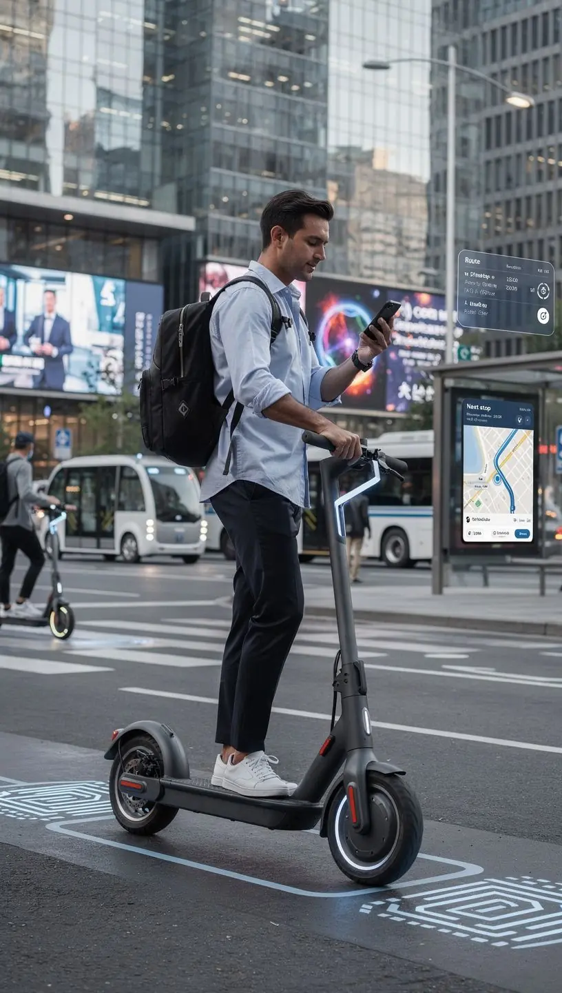 Futuristic automation tools and trends depicted graphically.