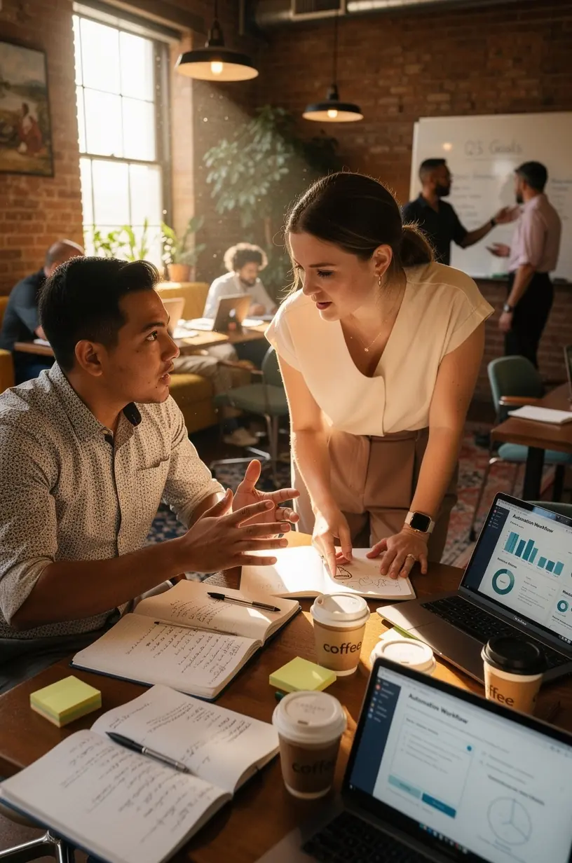 Professional team collaboration